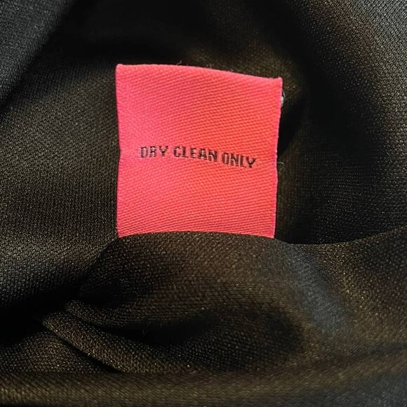 Betsey Johnson Navy Blue Cap Sleeve Gold Studded Detail Shift Dress Women Sz 2 - Picture 9 of 10